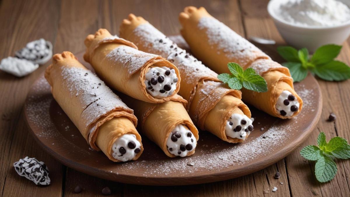 Cannoli Siciliani cremosi con solo 5 ingredienti e preparazione senza cottura