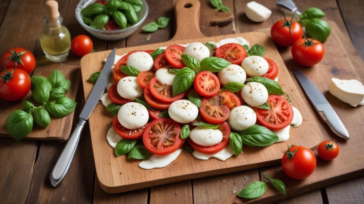 Insalata Caprese Freschissima con Ingredienti a Portata di Mano e Preparazione Super Veloce