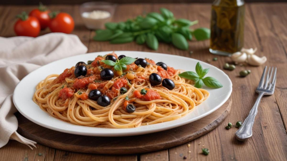 Pasta Puttanesca: Saporita e pronta in 20 minuti con ingredienti da dispensa