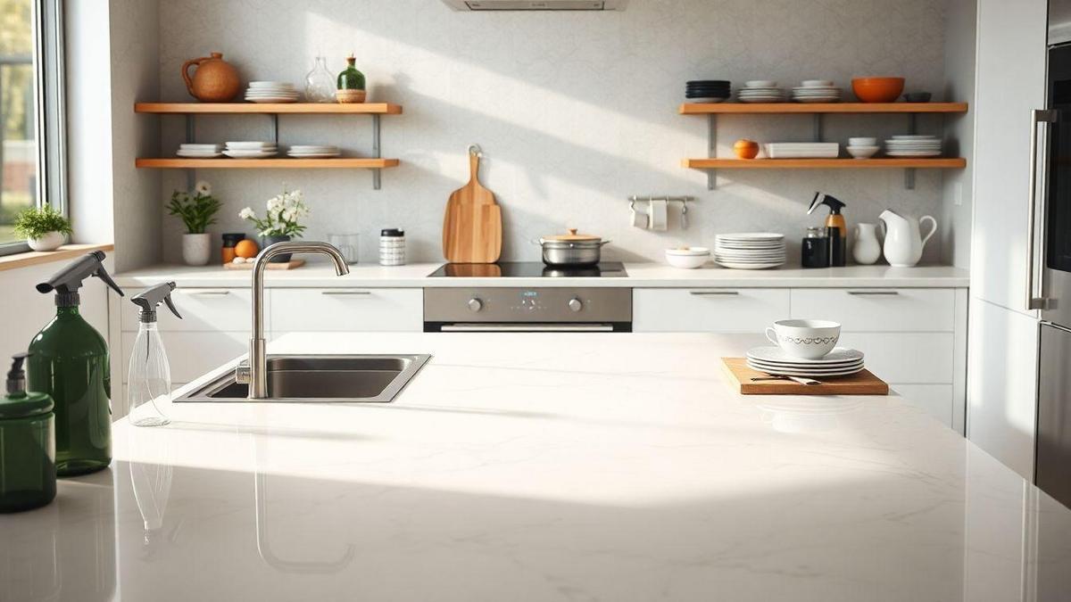 Tecniche per la pulizia del quarzo in cucina