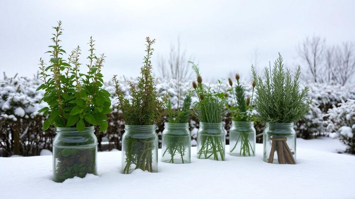 Metodi per la cura delle erbe in vaso in inverno